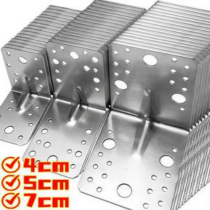 숨은선반브라켓 1개 가구용 L자형 코너 브래킷 중량급 금속 브레이스 다중 앵글 마운트 고정 패스너