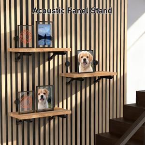 숨은선반브라켓 4개 중형 방음 패널 브래킷 설치가 용이함 패널용 트레이 화분 보석류를 보관할