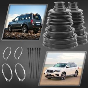 CV 부트 수리 키트 19-24mm 샤프트 실리콘 액슬 (자동차 RV UTV용) 방진 (스테인리스 스틸 클램프 4개 & 케