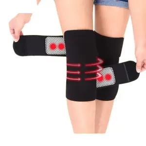 무릎 보호대 패드 조정 가능한 자기 전기석 보호 벨트 마사지 찜질기