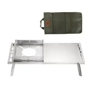 캠핑용품 캠핑 스텐 접이식 스토브 테이블 바람막이 백패킹 1P