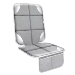 용 밀색 카시트 보호대 두꺼운 패드 미끄럼 방지 백킹 이 없는 내구성 있는 600D 패브릭 방수 커버 실버