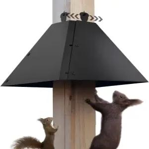 금속 다람쥐 배플 4x4 포스트 새 모이통 18인치 위한 나무 기둥 외부 보호대 막기 라쿤 2.5-4