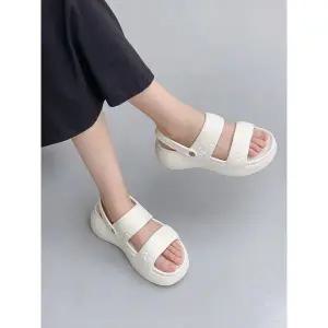 [하프클럽/]2way 아쿠아 통굽 슬리퍼샌들 6cm