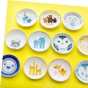 아기식기 유아 아기 도자기 그릇 간식 반찬접시
