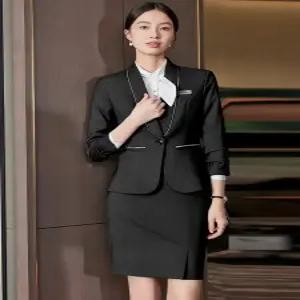 피로달 여성 스커트 오피스룩 춘추 정장세트 정장 면접 작업복 세트 HO3