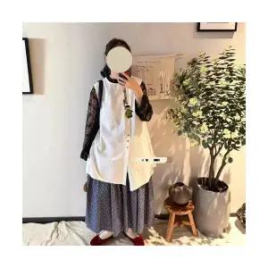 여성 원피스 민소매 하객 솔리드 미디스커트 빈티지 라운드 트윌 나시 스커트 MF1