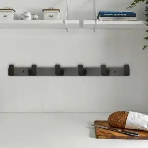 [SBD] 무타공 알루미늄 행거 걸이 벽걸이 6구 고리