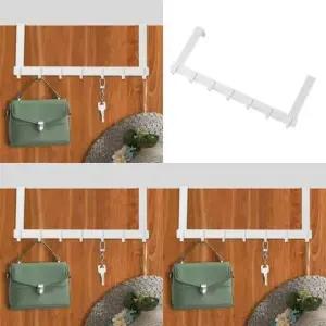 [SBD] 걸이 후크 7구 옷걸이 도어 화이트 46x18cm