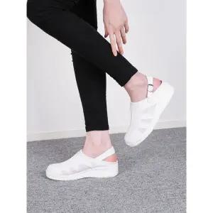 [하프클럽/]메쉬 간호화 슬리퍼샌들 4cm