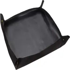 39 x 인치 대형 식물 재배 매트 실내 정원용 방수 이식 패드 다육질 접이식 화분 - 블랙 가든