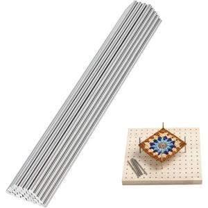 크로셰 블로킹 보드용 스테인리스 스틸 라운드 로드 핀 금속 솔리드 샤프트 뜨게 용품 액세서리 직경 3mm