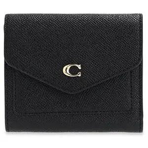 [코치]코치 Wynn 윈 로고 플라크 쓰리폴드 레더 월렛 C2328 LIBLK