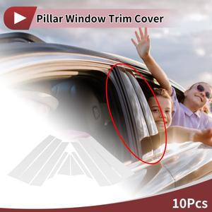 폭스바겐 투아렉 19-24용 UXCELL 앞뒤 좌우 도어 필러 윈도우 트림