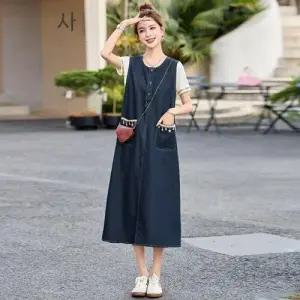 여친 원피스 청 여름 투피스 정장세트 슬림핏 MF1