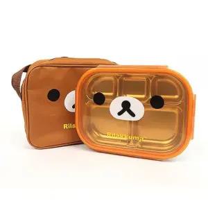 BS 가방스텐식판도시락(얼굴)(브라운)