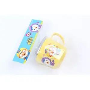 BS 릴팡 뽀로로 논슬립 투명뚜껑 스텐컵 유아컵 뽀로로컵