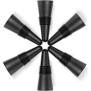 블랙 실리콘 와인 병 나사산 도장 링 및 스테인리스 탑