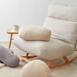 높은 등받이 소프트 의자 거실 흔들 베 소파 누워 쿠션 색상