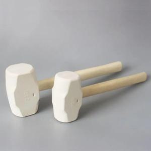 타일 설치 및 바닥 레벨링용 미끄럼 방지 손잡이가 있는 고무 망치, 대형 중형