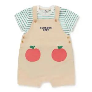 [블루독베이비]46-313-601-03 BE) 애플 포인트 세트형 우주복_s
