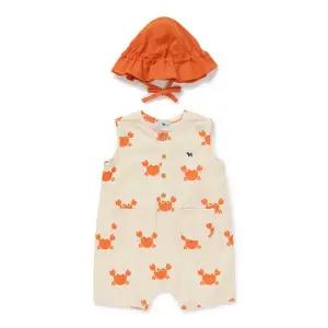 [블루독베이비]46-313-601-05 BE) 크랩 패턴 우주복_s