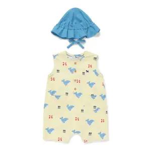 [블루독베이비]46-313-601-06 YE) 고래 패턴 우주복_s