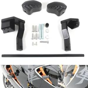 스즈키 하야부사 3세대 GSXR1300R 20212023과 호환되는 블랙 노컷 CNC 프레임 슬라이더 크래시 패드