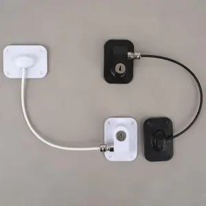 서랍 문 안전 와이어 열쇠 잠금 어린이 보호 냉장고 개폐방지 자물쇠