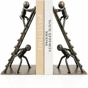 검은색 장식 북엔드 무거운 책을 보관할 수 있는 주철 책꽂이 가정용 사무실 책상 거실