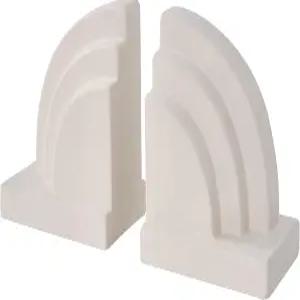 무거운 책을 위한 콘크리트 북엔드 - 선반용 헤비 듀티 2피스 세트 홈 오피스 라이브러리용 장식용 미끄럼