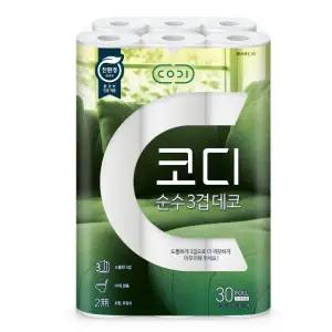 코디 순수 3겹 데코 30Mx30롤