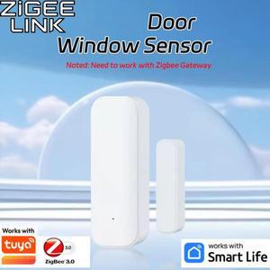 Tuya Zigbee 도어 센서용 자기식 창문 열림/닫힘 APP 알람 감지기 Alexa Google을 통한 음성 제어 게이트웨