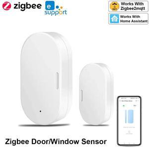Ewelink Zigbee 도어 센서 무선 자기 창 열림 닫힘 알람 감지기는 Zigbee2MQTT와 함께 작동합니다. Alexa G