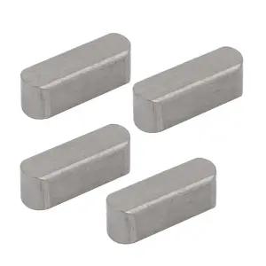 uxcell 15mmx5mmx5mm 304 스테인리스 스틸 주요 재고 라운드 종료 4 pcs