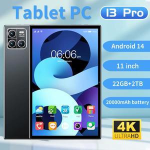 빠른  11인치 태블릿 WiFi 듀얼 SIM 블루투스 X13 PRO 글로벌 버전 안드로이드 14 경량 패드 게임용