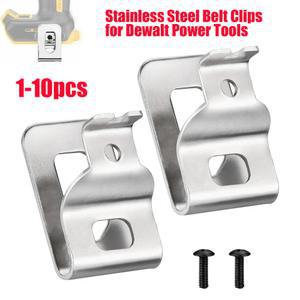 10PCS 전기 드릴 벨트 클립 후크 N268241 임팩트 액세서리 DeWalt 해머 20V 드라이버 렌치 DCD980 드릴 없음