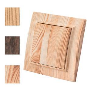 목재 스프레이 플라스틱 패널 EU 표준 클래식 AC 벽 로커 스위치 켜기/끄기 2 갱 단방향 난연 버튼 전등