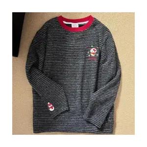 맨투맨 티셔츠 여성 셔츠 봄 자수 쫀득쫀득 스트라이프 라운드 상의 트렌드 admr1