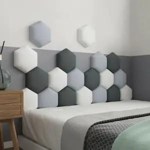 벽면 쿠션 벽가드 벽매트 육각형 붙이는 침대 퍼즐