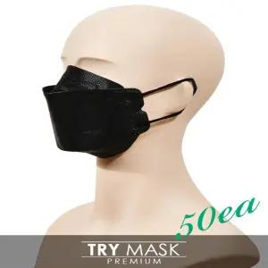 프리미엄 KF94 3D입체 블랙마스크 대형 50매 fej4+2MfS
