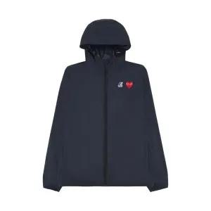 [꼼데가르송][명품] 꼼데가르송 플레이 X 까웨 콜라보 바람막이 후드 집업 네이비