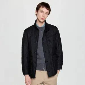 백화점 헤지스 남성 멀티포켓 윈져 퀼팅 자켓 HZJU5D332BK