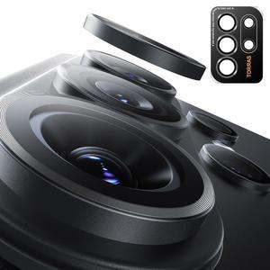 삼성 갤럭시 S26 울트라 카메라 LENs 프로텍터용 TORRAS, 1:1 퍼펙트 핏 & HD 클리어, [9H+] 군용 등급, 케이스 친화적, 긁힘 방지, 지문 간편한 설치, 메탈 프레임, 블랙