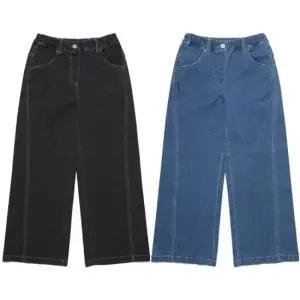 내셔널지오그래픽 키즈 여아 와이드핏 데님 팬츠 청바지 K253GPT020 365163