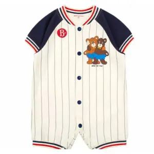 [롯데백화점]베베드피노 허니베어 베이비 베이스볼 스트라이프 오버롤-BP5252OV165