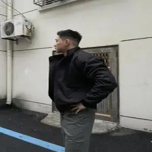 키체샵 남자 캐주얼 점퍼 야상 삼방 스탠드넥 항공 기능성 패딩 코트 HO1