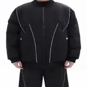 키체샵 캐주얼 남성용 다운 점퍼 야구넥 봄가을 HO3