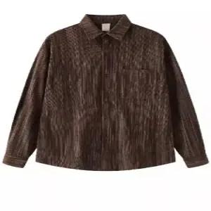 키체샵 남성 빈티지 봄가을 긴팔 러시 셔츠 솔리드 남녀 HO3