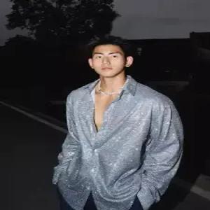 키체샵 남자 셔츠 하늘하늘 복고풍 블라우스 트렌드 솔리드 봄가을 HO3